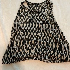 Black and white tank